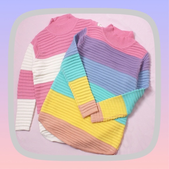 🌈Rainbow Pastel Pullover🧸✨ - Picture 5 of 6